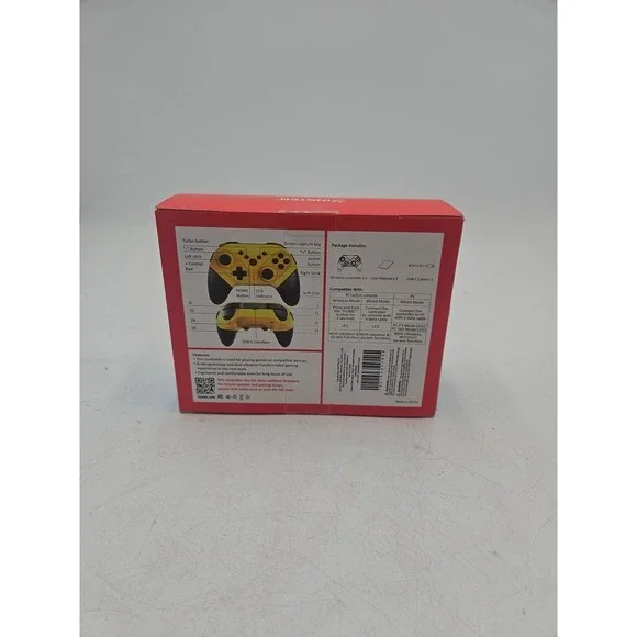Insten Wireless Pro Controller for Nintendo Switch/OLED/Switch Lite Yellow - Picture 7 of 7